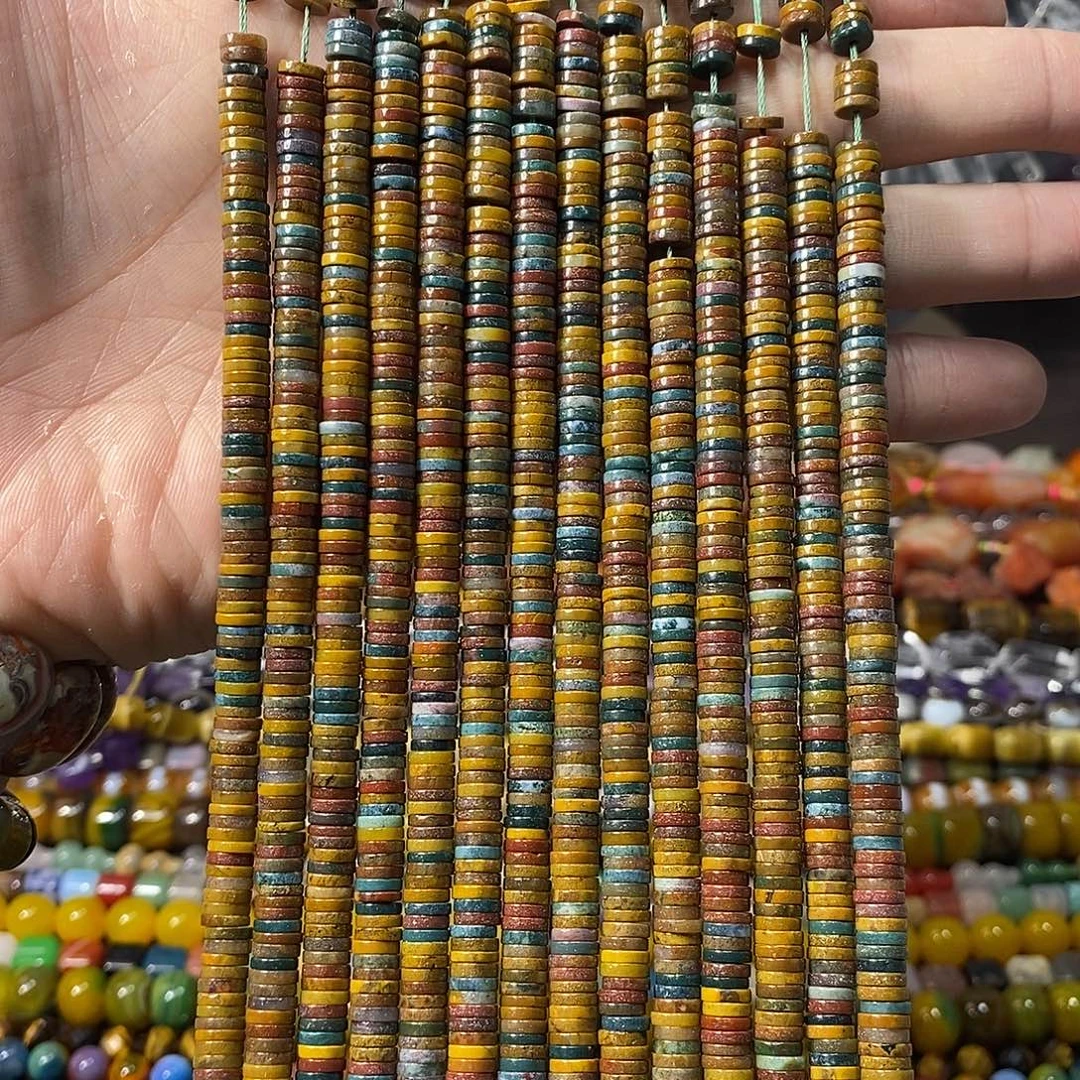 石英质玉未镶嵌，海洋玛瑙直切隔片1.5×6mm，