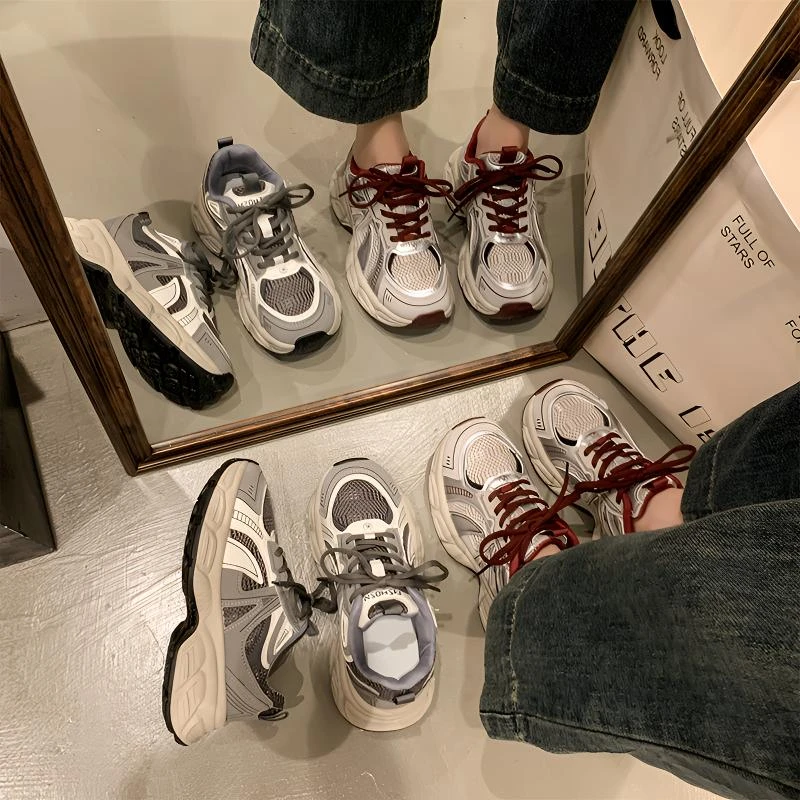 增高老爹鞋女鞋2025新款春季休闲百搭厚底软底小个子休闲鞋女韩版