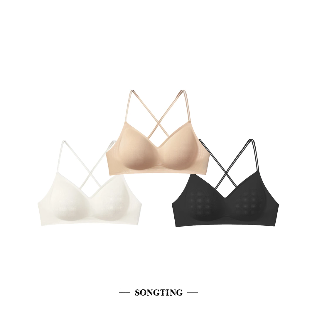 SONG TING｜一片式交叉露背无痕美背内衣
