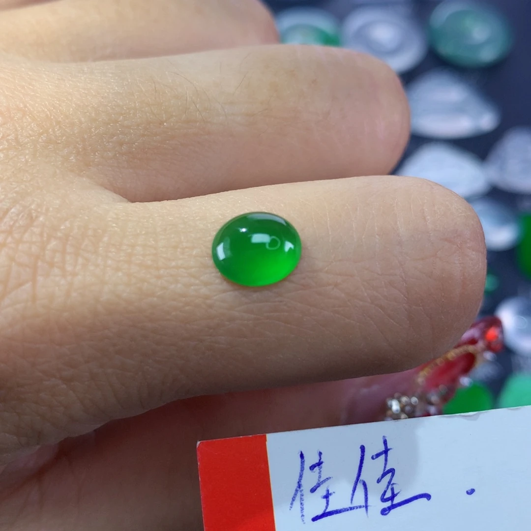 翡翠颈饰未镶嵌纯天然缅甸翡翠A货