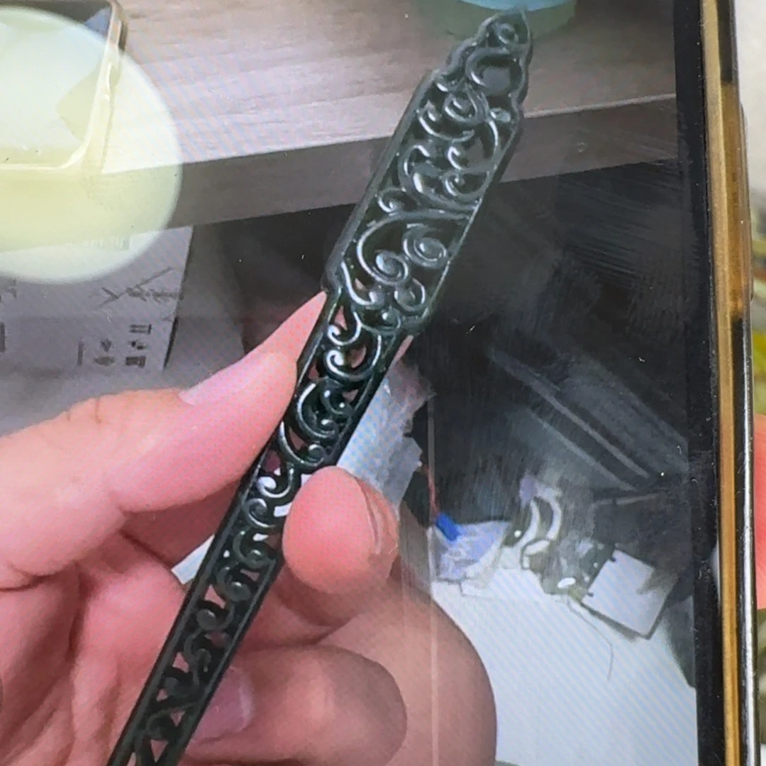 岫玉未镶嵌发饰明君玉簪就是好看