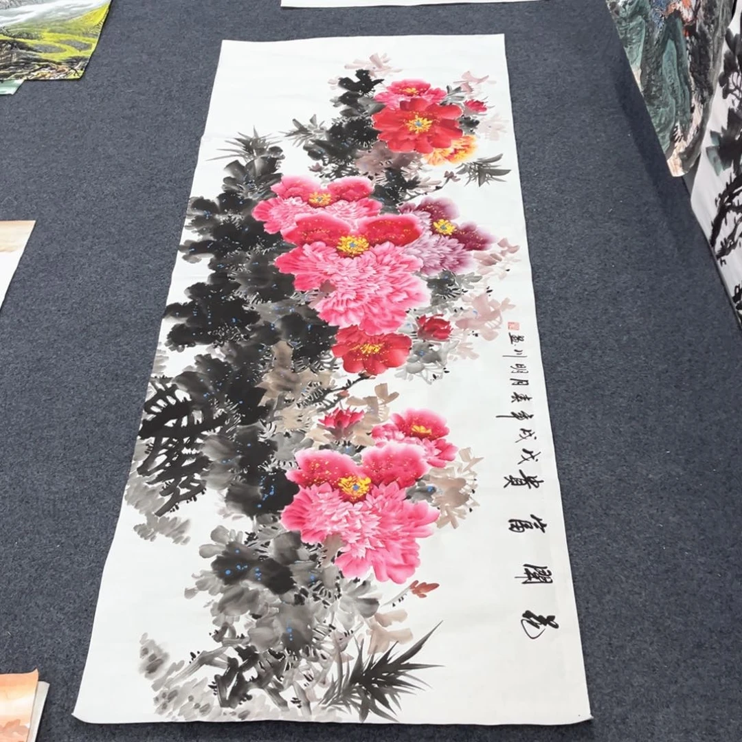 国画国画作品老师手绘