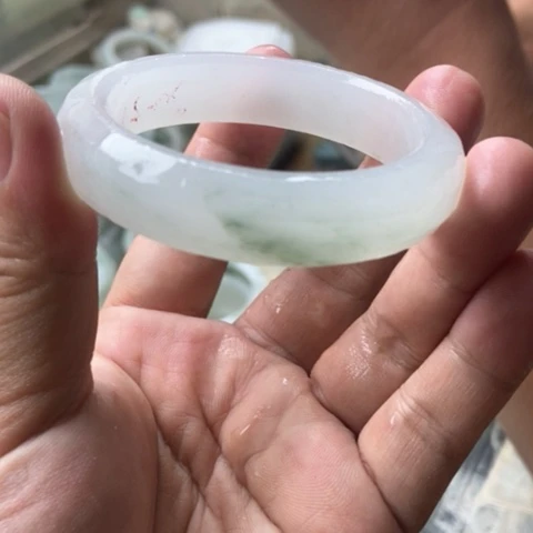 别***我石英质玉（金丝玉）手镯未镶嵌加工定制