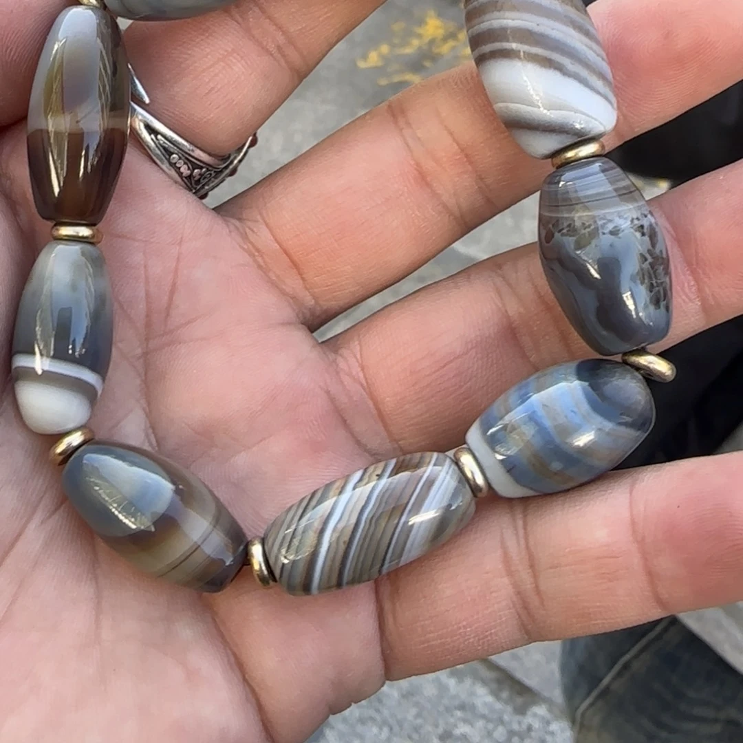 玛瑙/玉髓未镶嵌手链