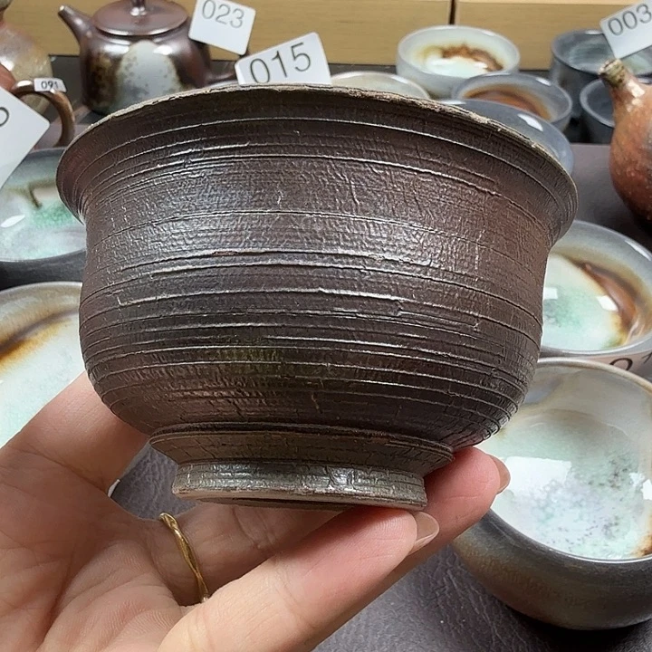 手工手作柴烧主人杯