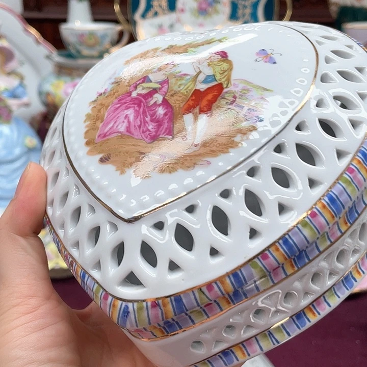 杯碟陶瓷摆件陶瓷微瑕