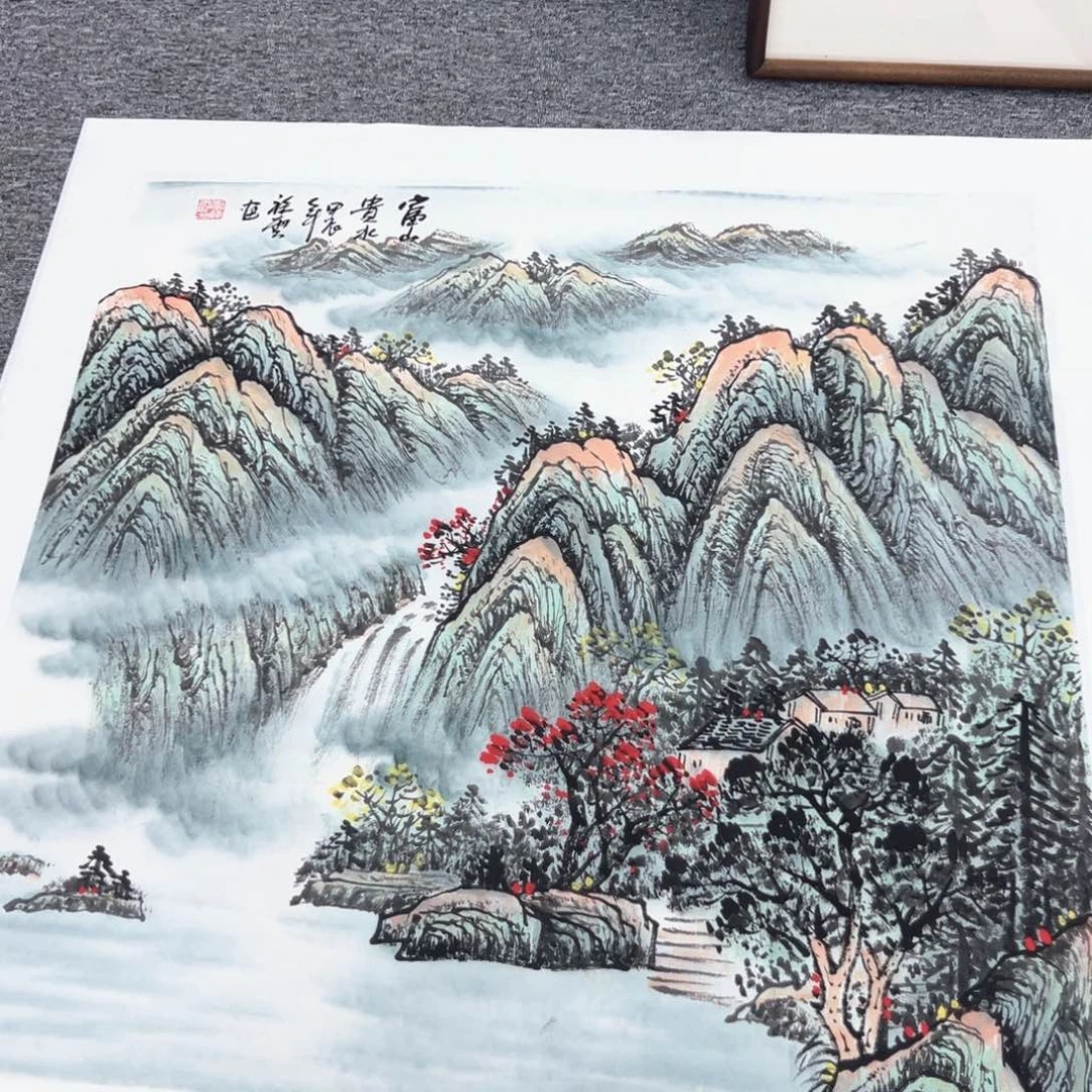 国画国画作品集的艺术品