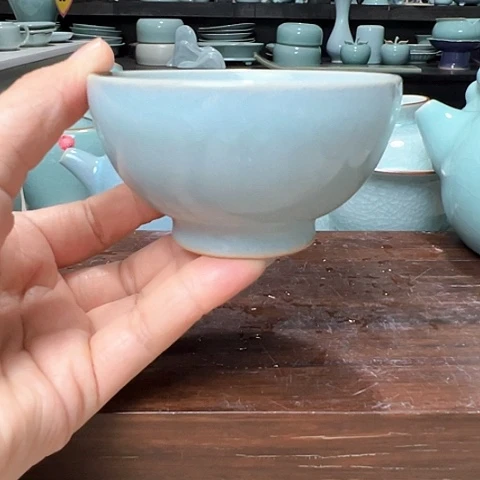 汝瓷天青手工主人杯福利