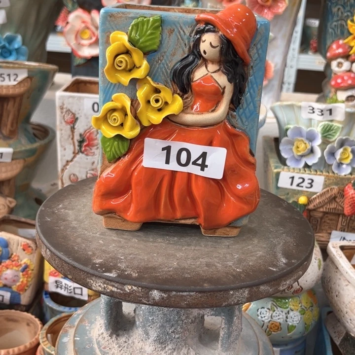 紫砂花盆粗陶材质多肉花盆