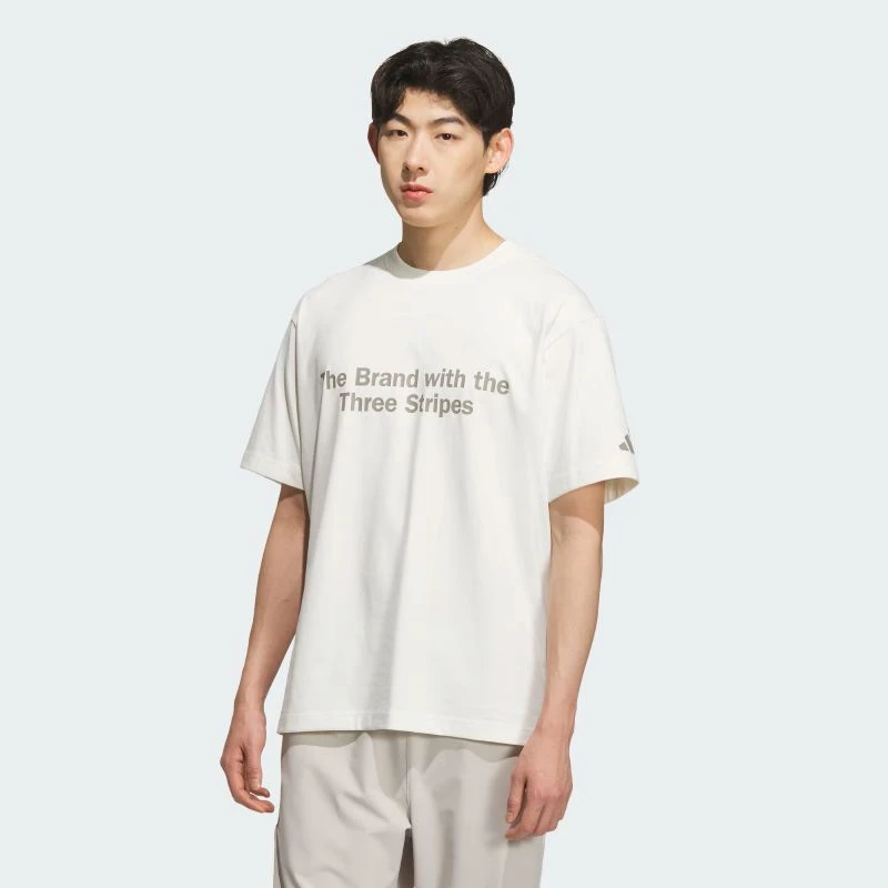 adidas/阿迪达斯男子纯棉运动休闲短袖T恤 KF0124