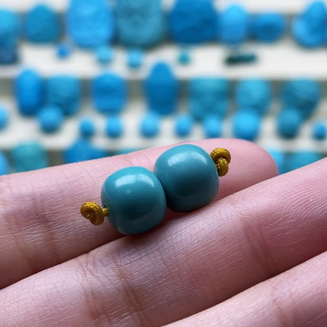 绿松石未镶嵌珠宝奇石8*9.5mm