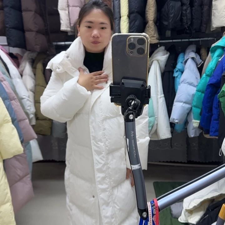 女外套厚长款白色