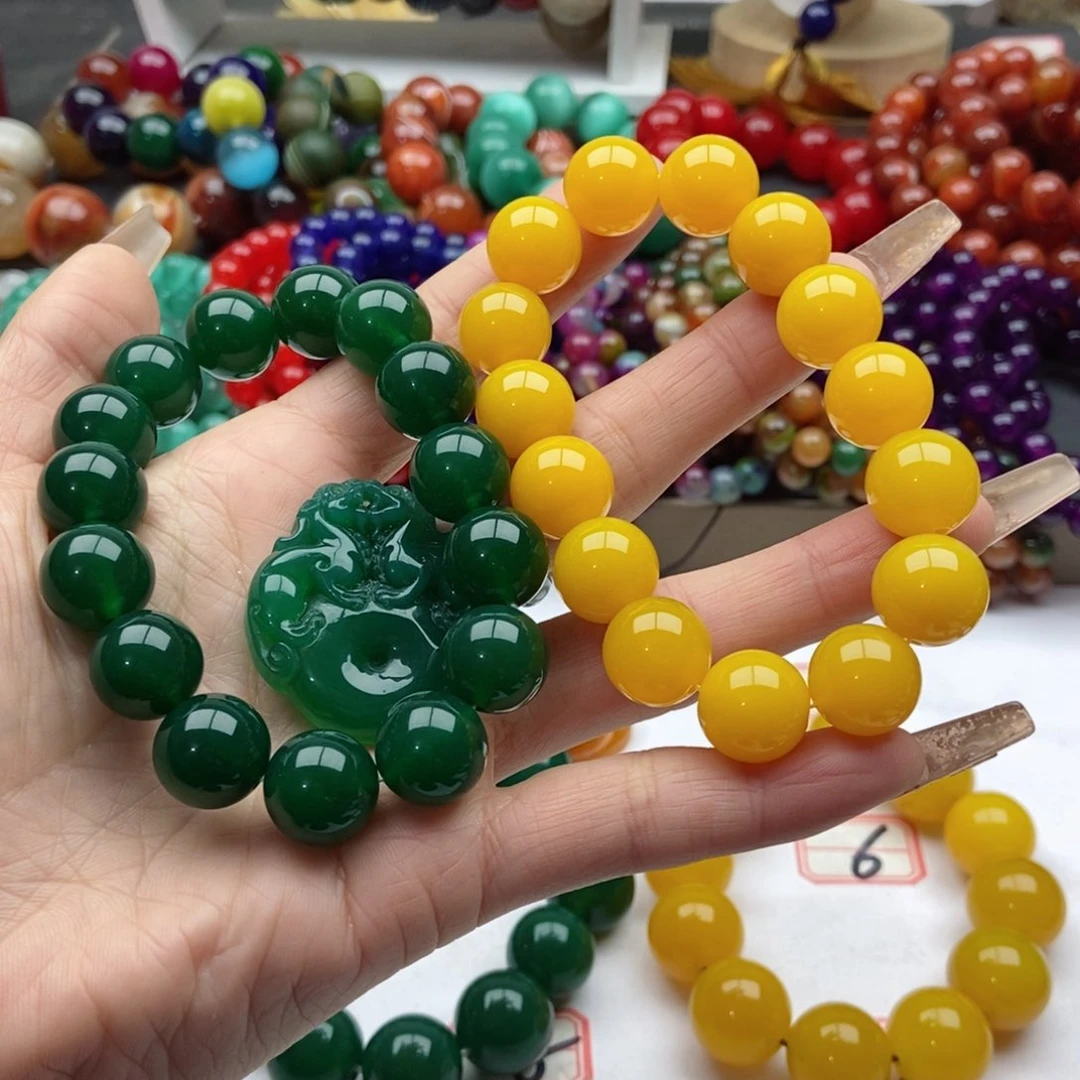 【闪购商品】玛瑙/玉髓手链合金云*躲