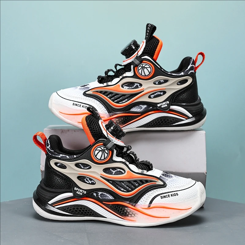 春秋透气男孩跑步网面秋季女童男童百搭夏季户外舒适休闲旅行鞋