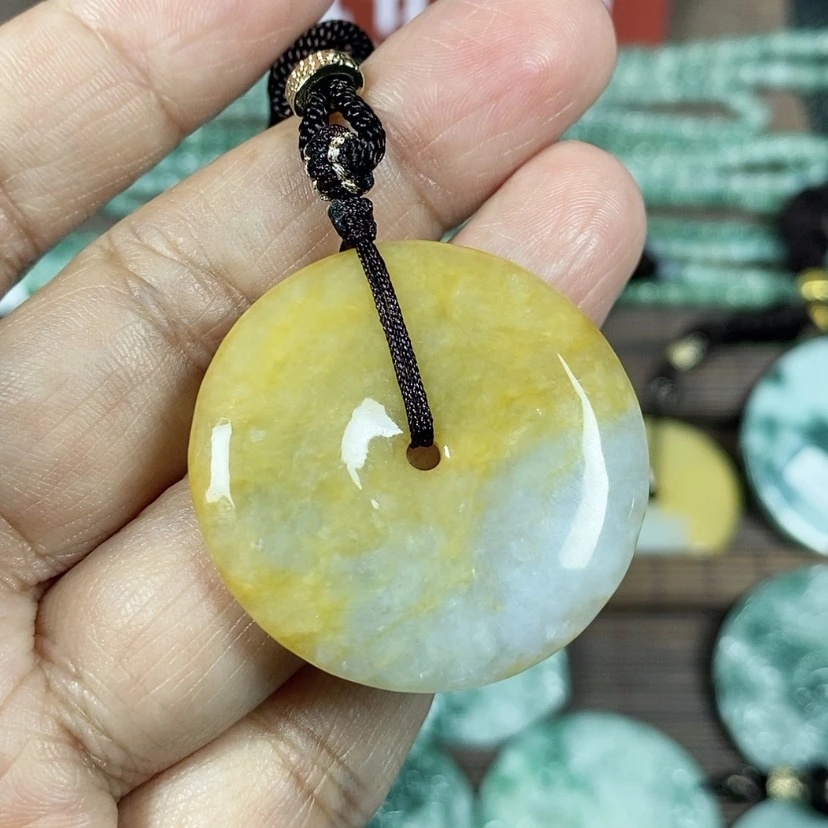 【闪购商品】翡翠颈饰未镶嵌玉吊坠翡翠玉平安扣