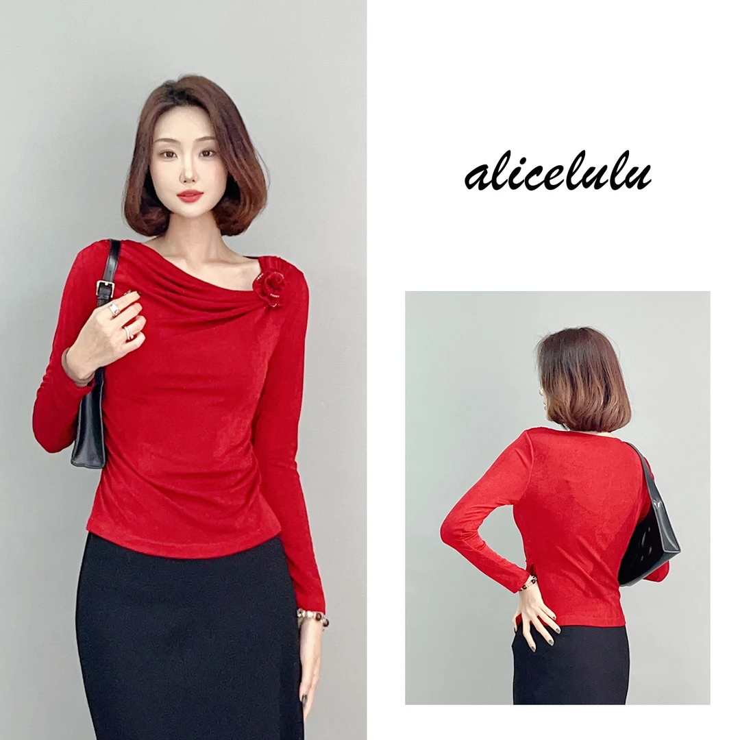 5 alicelulu “花路之约”衬衫 立体捏花S2141818L