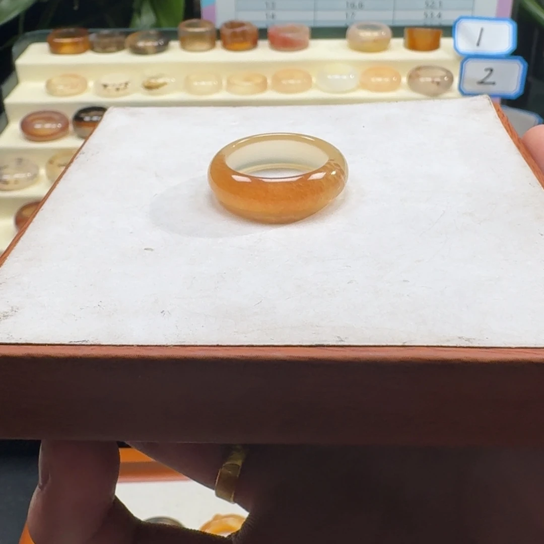 玛瑙/玉髓未镶嵌戒指Z19.4港21