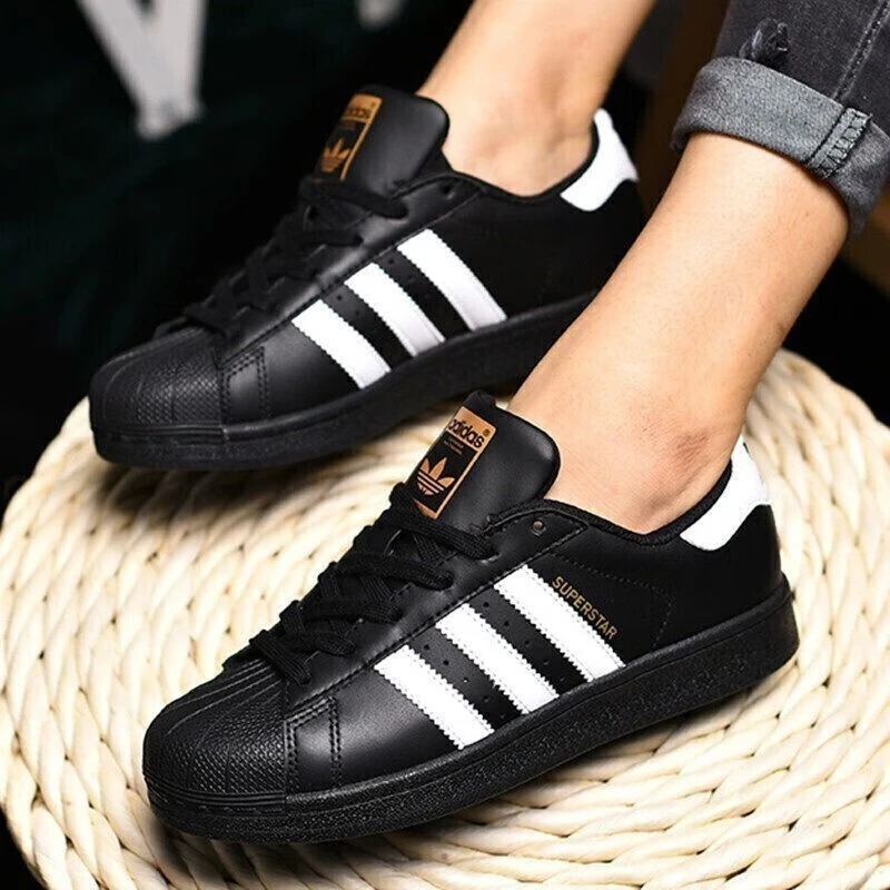 阿迪达斯三叶草情侣休闲鞋新款SUPERSTAR贝壳头低帮运动鞋 EG4959