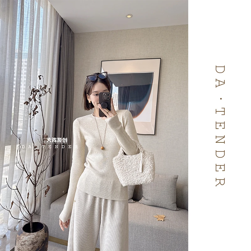 DA【清-秋季】挚简纸片人打底毛衣-34904