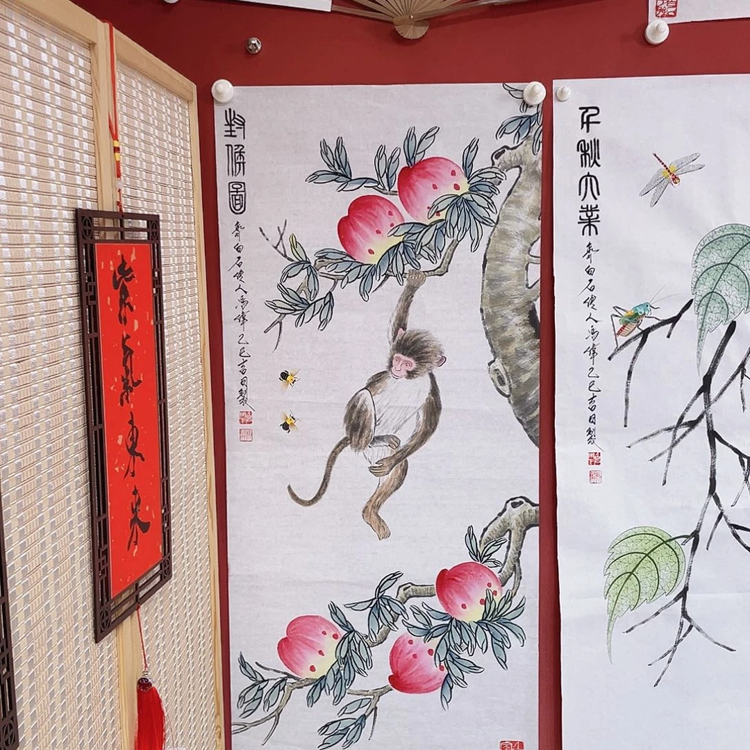 国画冯伟老师手绘国画作品音浩