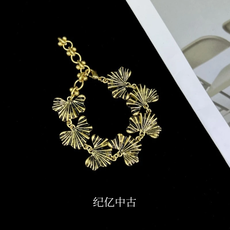 黄铜手链 JYsl0042飞翔套装中古手链镀18K金复古气质首饰女款时尚