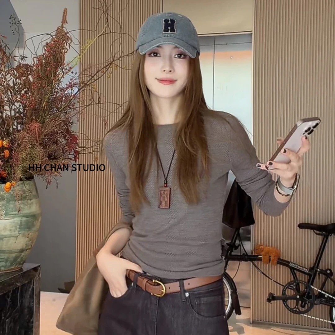 HH.CHAN“扬子打底”100%扬子纱60支双股无缝18针浅咖打底HH5339022