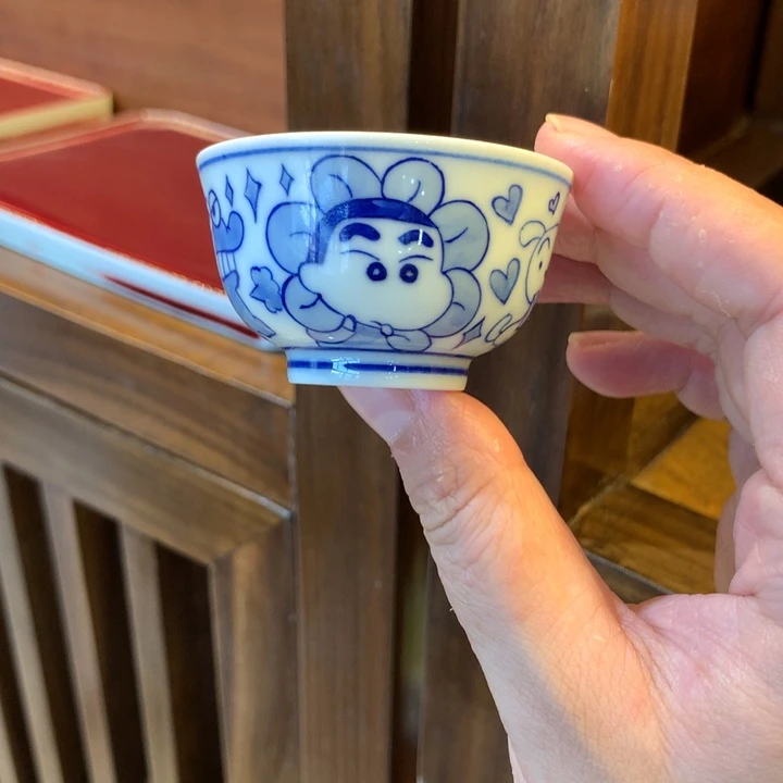 成****店花开富贵一口杯蜡笔小新