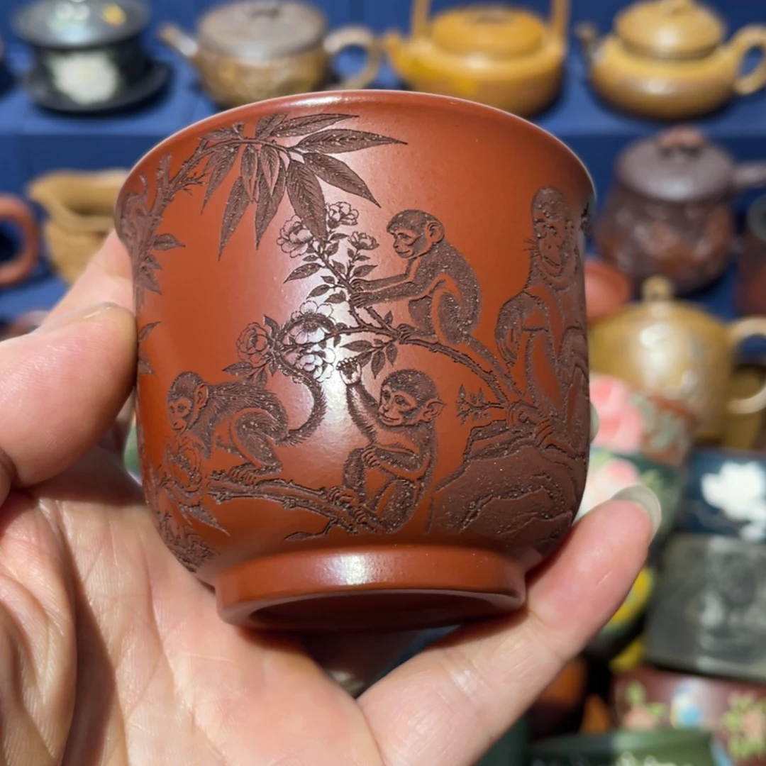 原矿紫砂手工主人杯