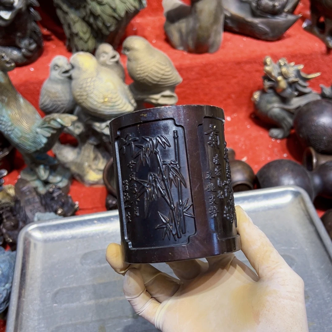 黄铜摆件，文房摆件