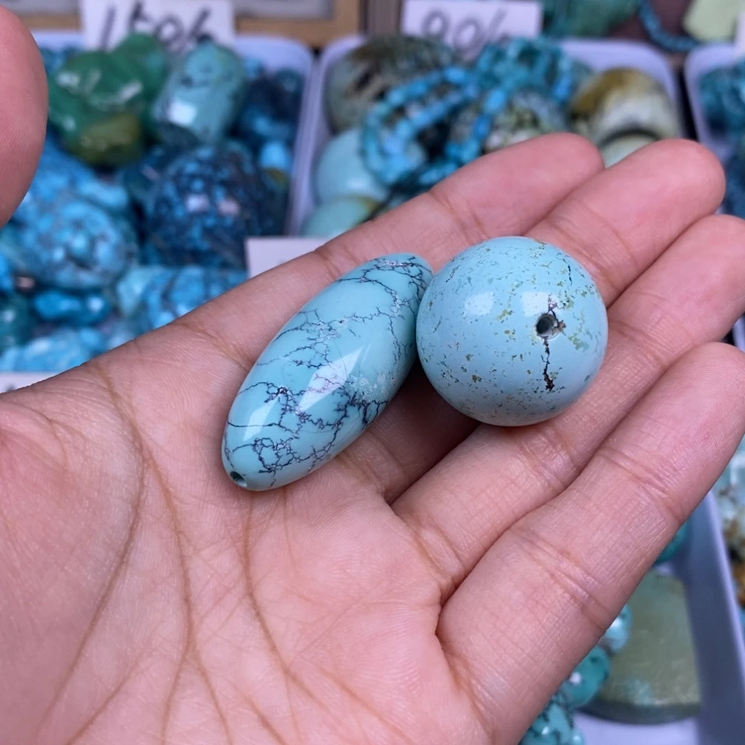 缘***汐绿松石未镶嵌颈饰