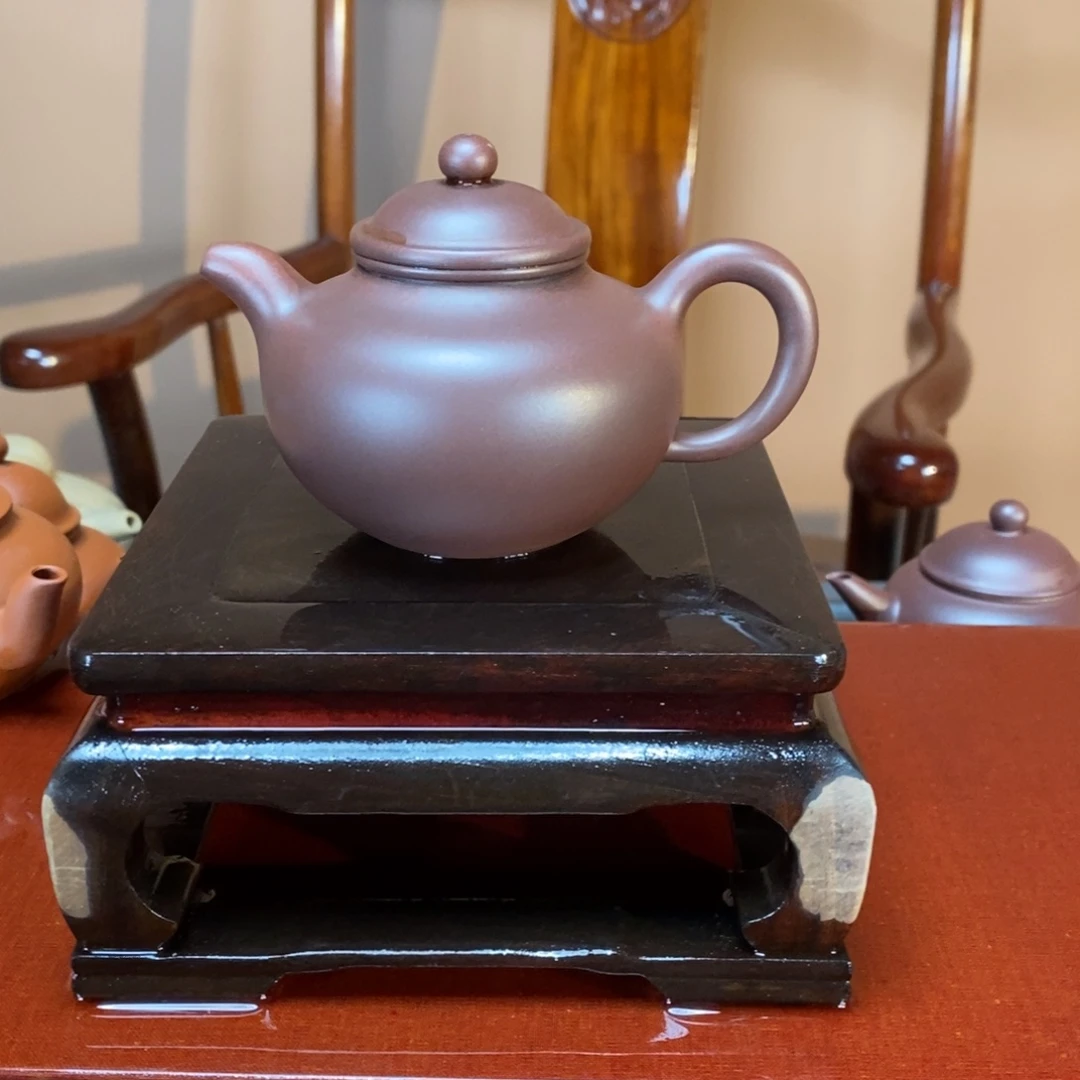 茶壶紫砂高端160cc紫泥掇球