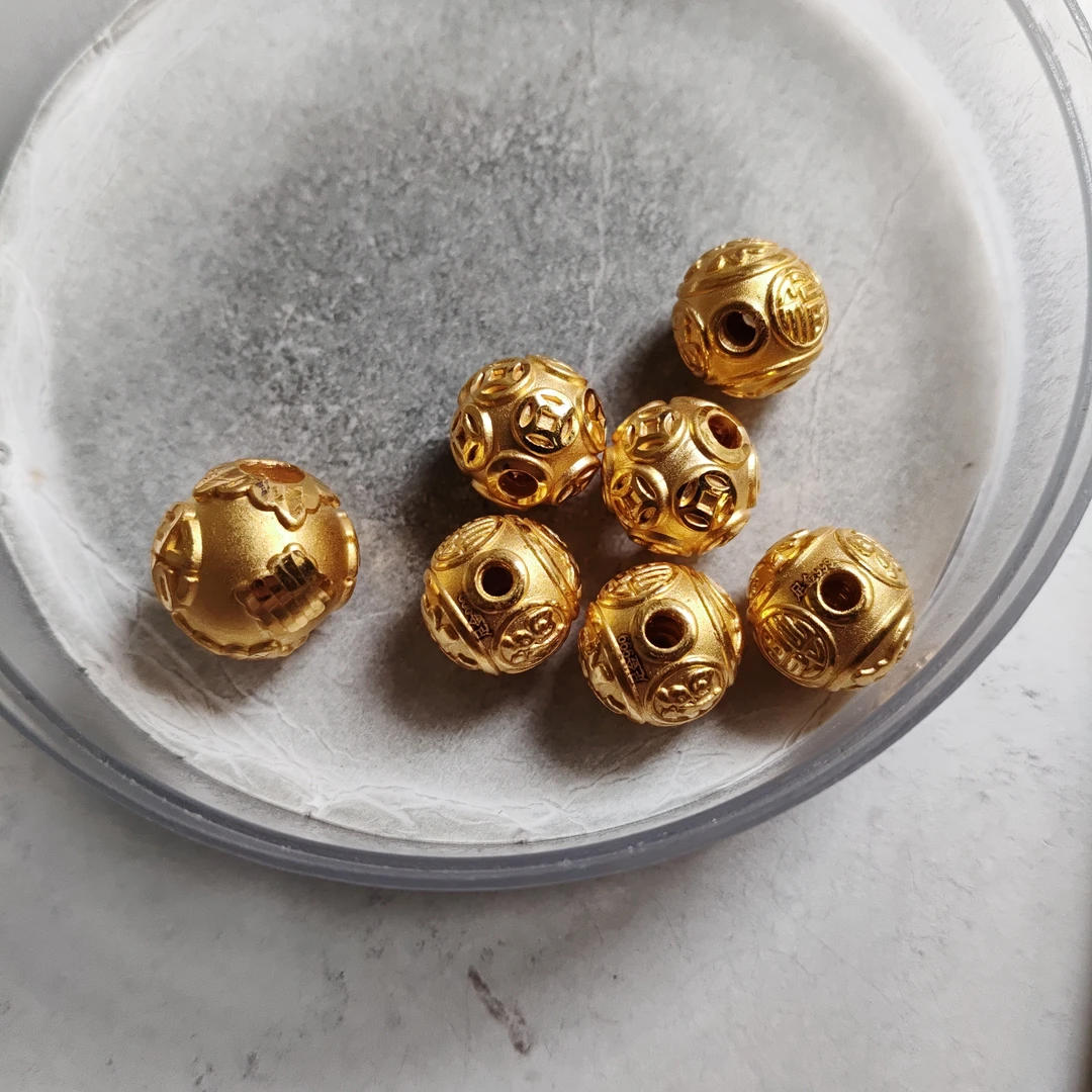 金元宝足金999貔貅珠子首饰