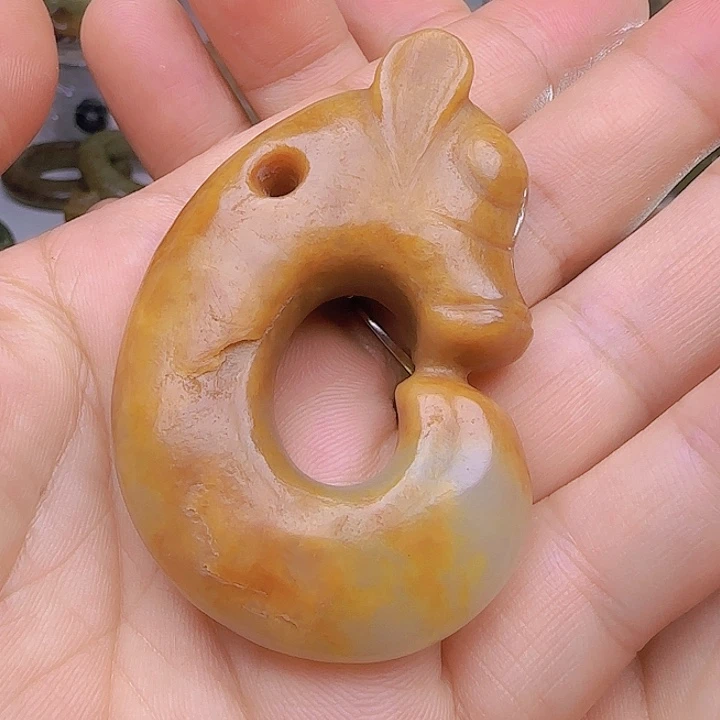 和田玉未镶嵌吊坠(不含链)