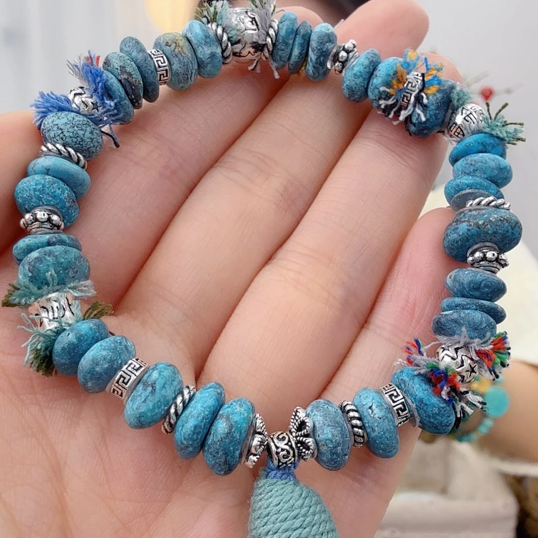 绿松石银S925镶嵌珠宝奇石