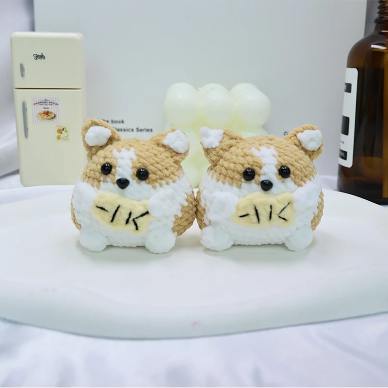 饭团柯基 手工钩织手工DIY百搭时尚创意玩偶钩织
