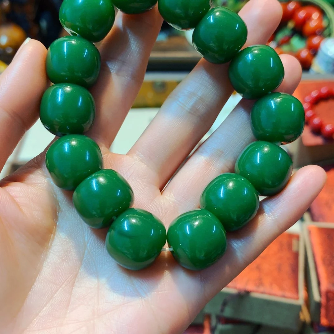 和田玉（碧玉）颈饰未镶嵌