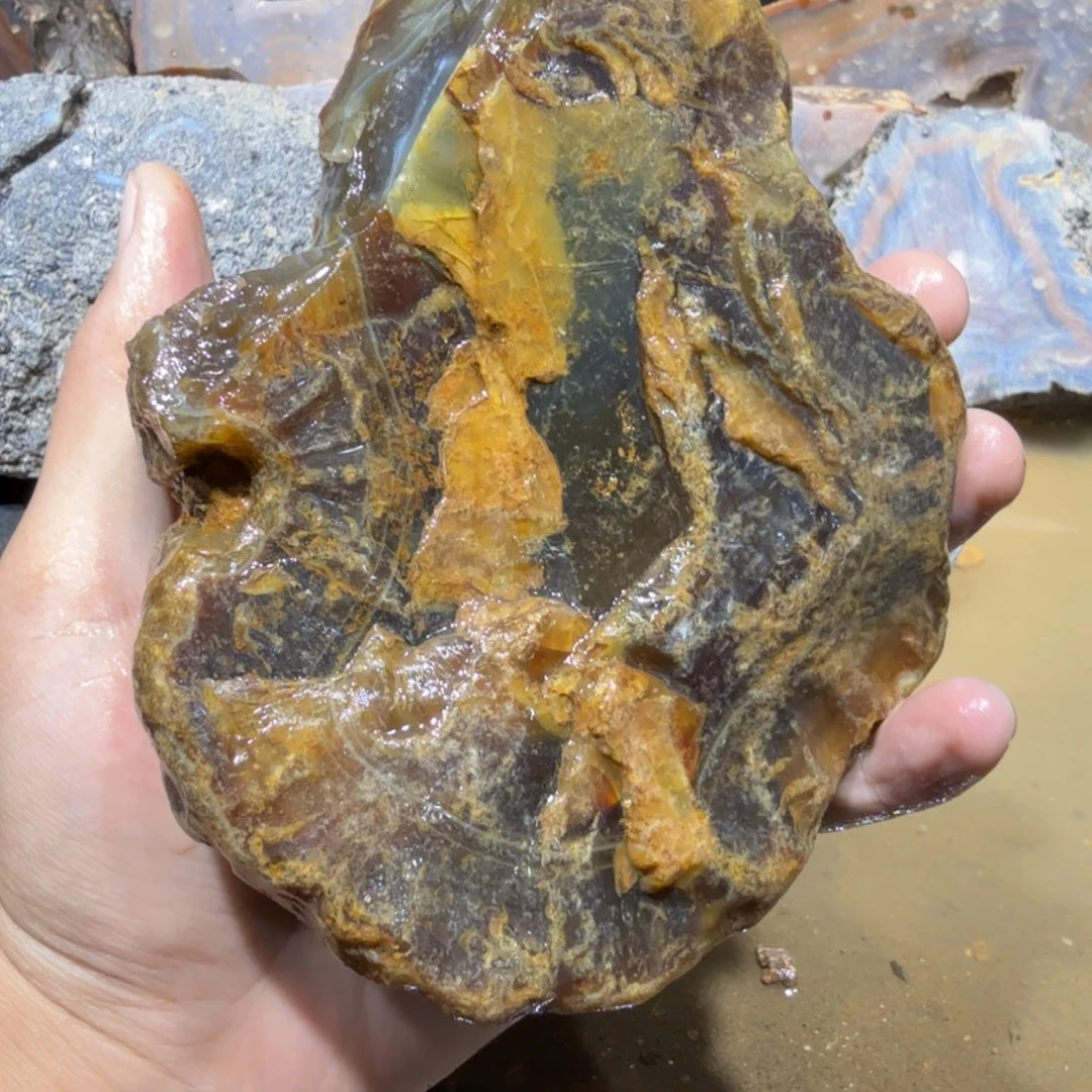 未镶嵌玛瑙/玉髓珠宝半成品