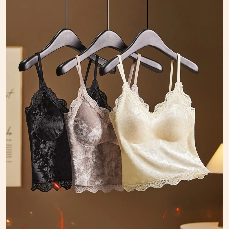 恩熙·金丝绒保暖吊带808