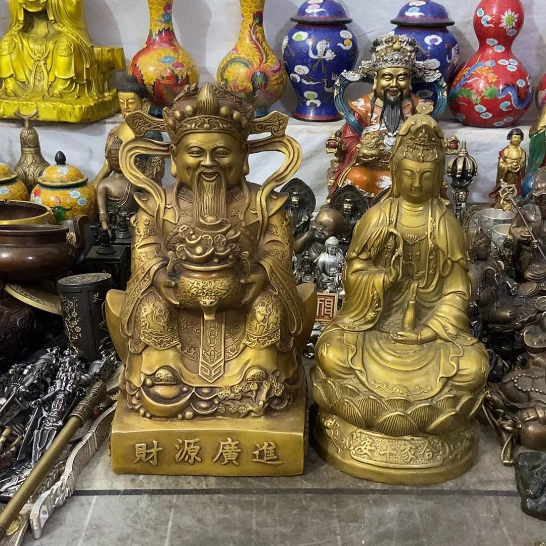 养****）老杨，黄铜摆件，老杨黄铜摆