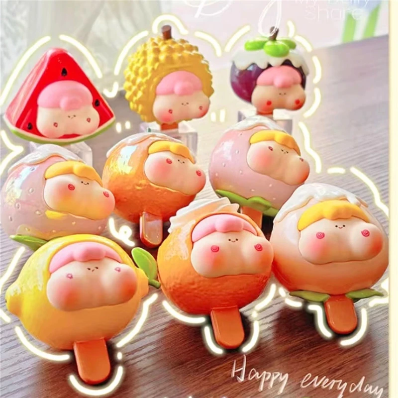 贝贝【拆盒】屁宝果冰乐萌粒（踩尾巴）系列潮玩盲盒代拆