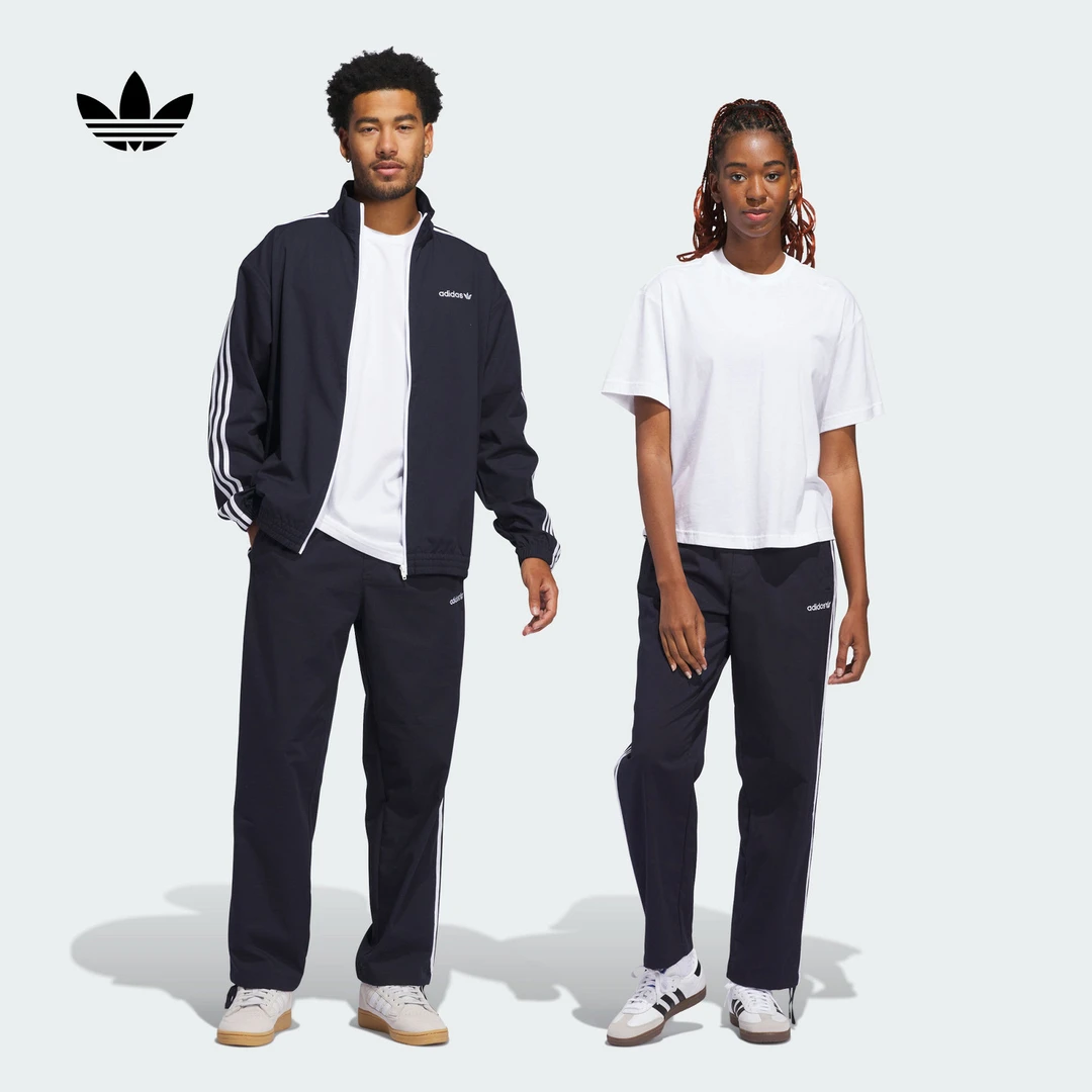 阿迪达斯三叶草 情侣款经典简约舒适三条纹运动裤男女秋季 IY1629