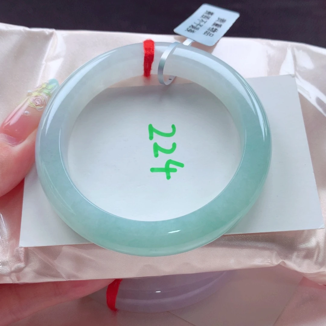 翡翠手镯未镶嵌天然缅甸翡翠A货手镯 224号