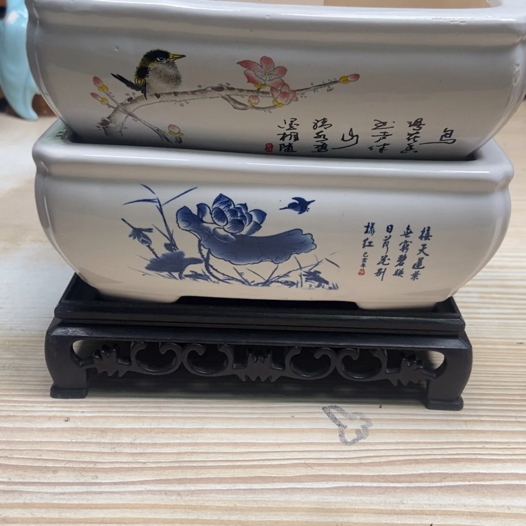 瓷片陶瓷花盆陶瓷艺术