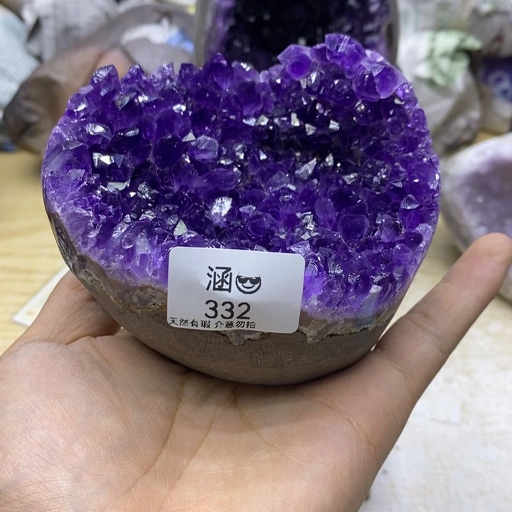 未镶嵌紫晶大型摆件（非配饰）云***～