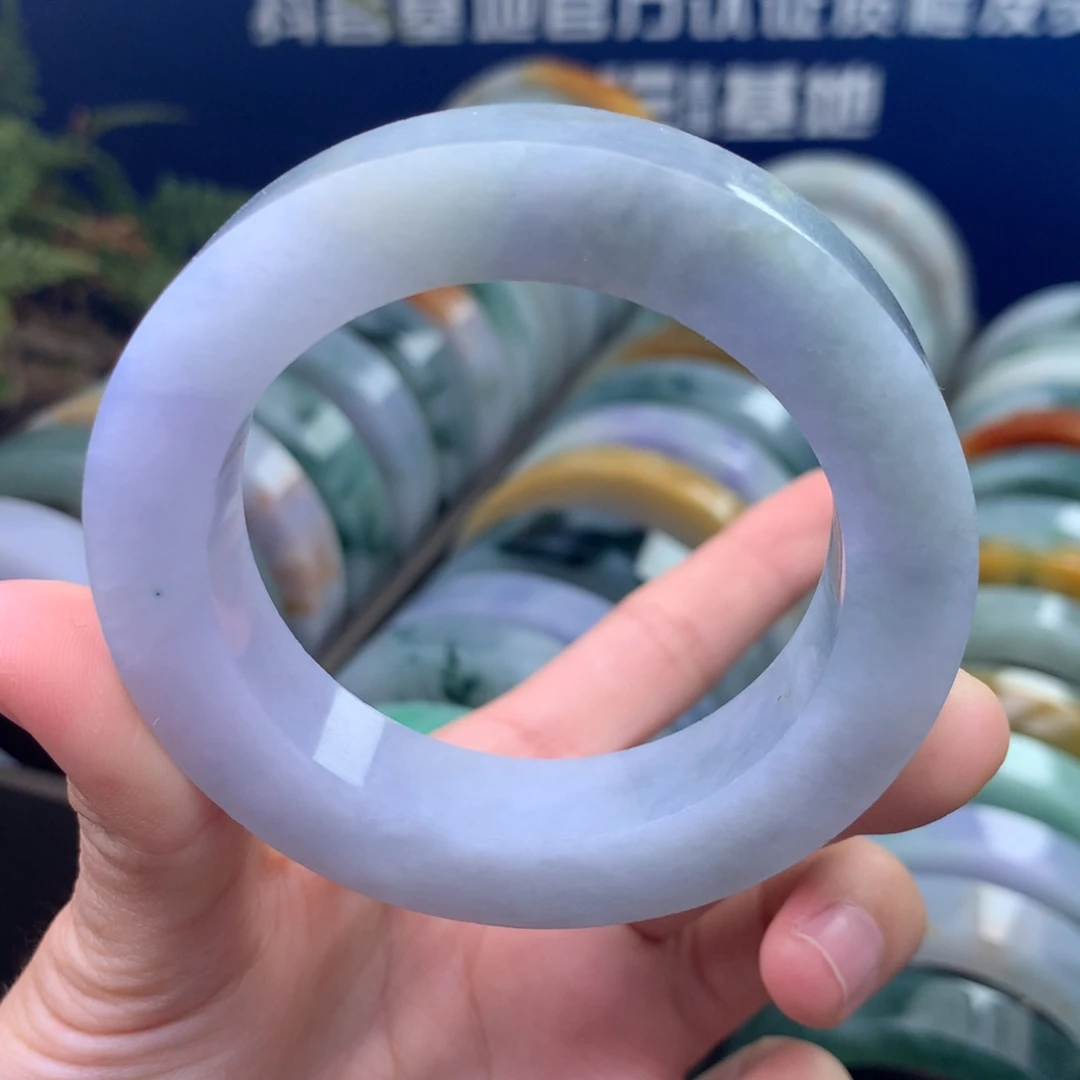 定制翡翠未镶嵌手镯定制不退不换