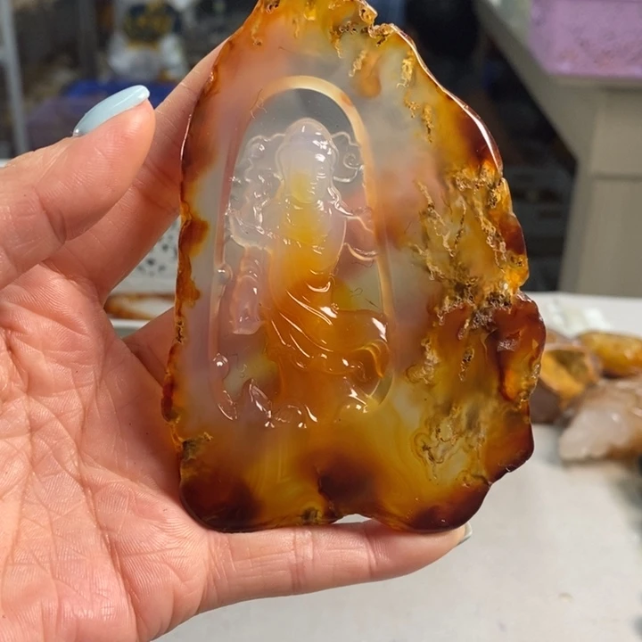 玛瑙/玉髓吊坠(不含链)未镶嵌