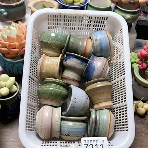 紫砂花盆211微瑕品口径3到4左右