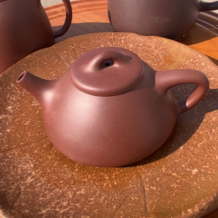 茶壶紫砂100cc紫泥小石瓢