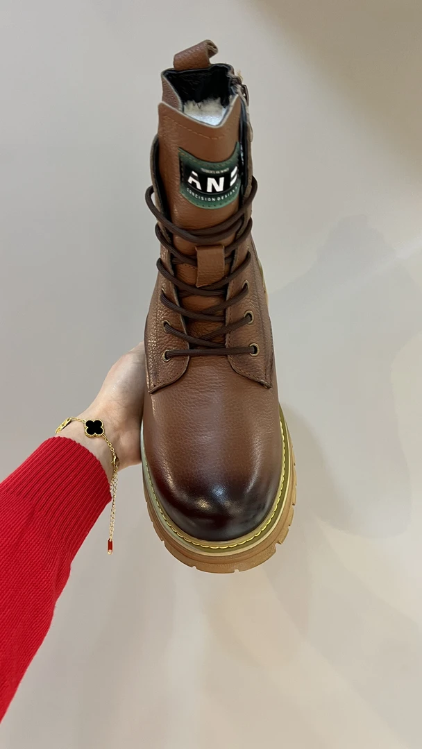 马丁靴休闲风冬季休闲高帮棉鞋