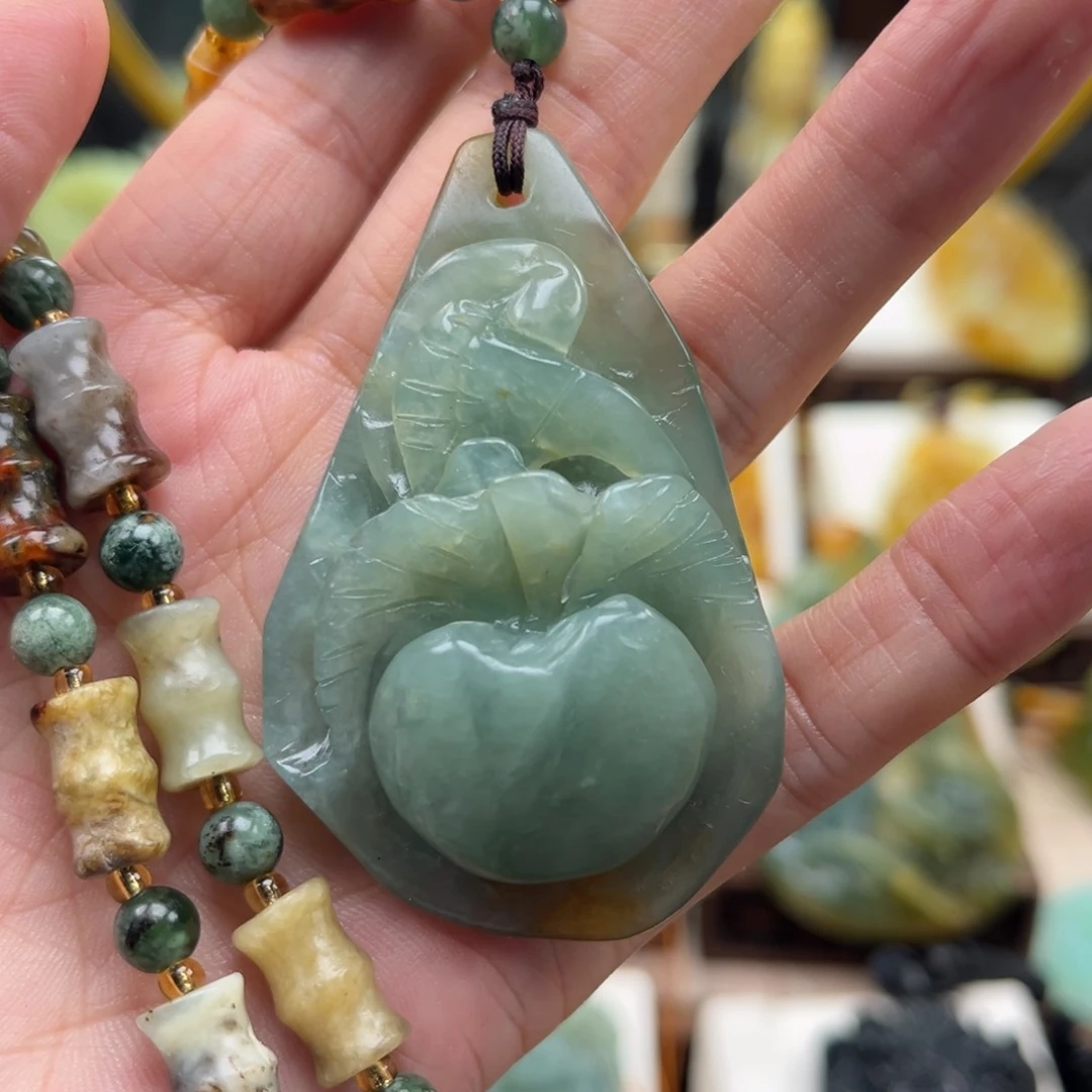 岫玉未镶嵌挂件挂件